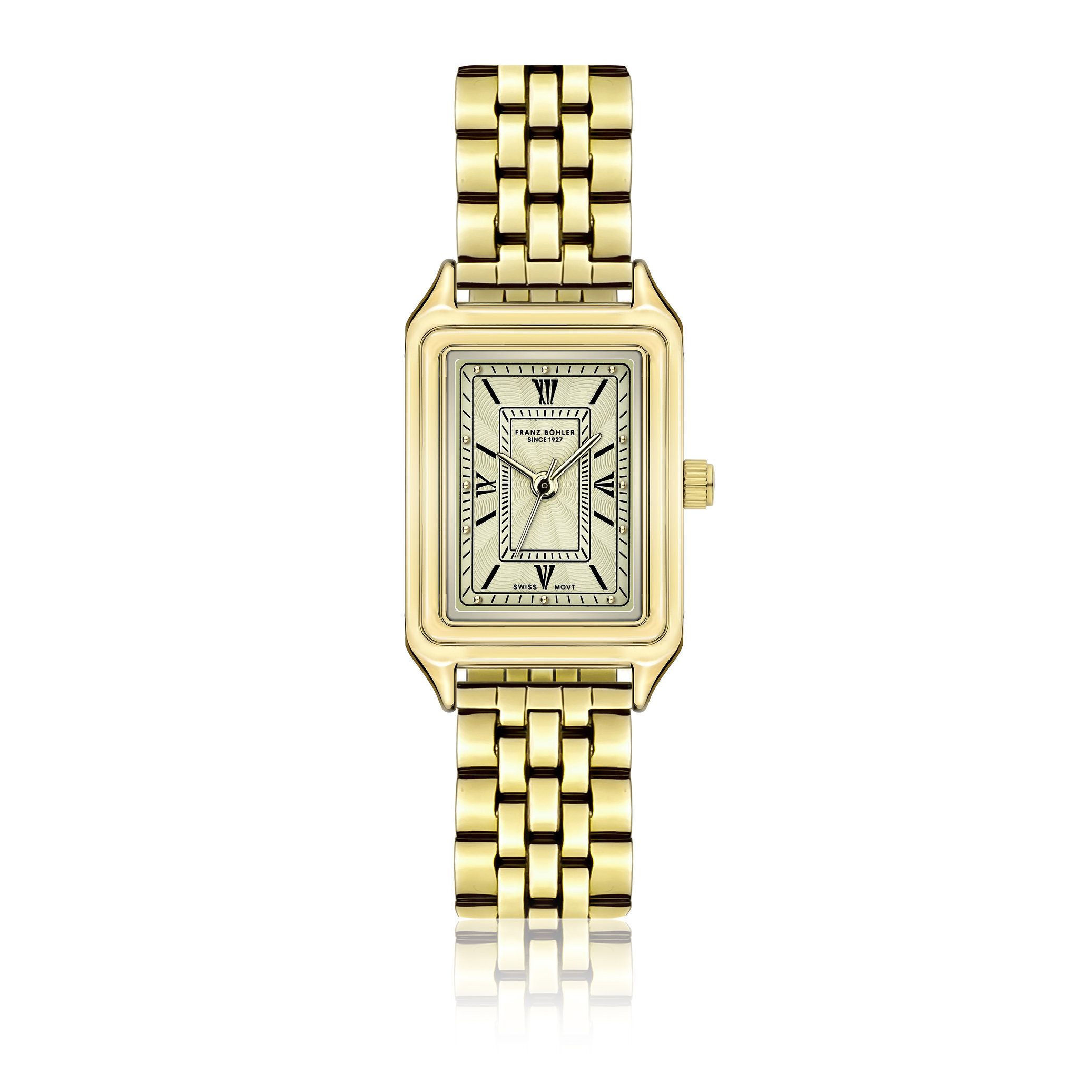 FRANZ BÖHLER Quarzuhr BC9-B094G Sarner Gold Link