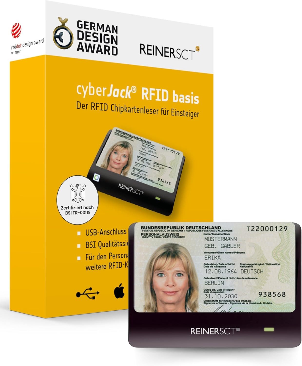 HBCI-Chipkartenleser cyberJack RFID Basis