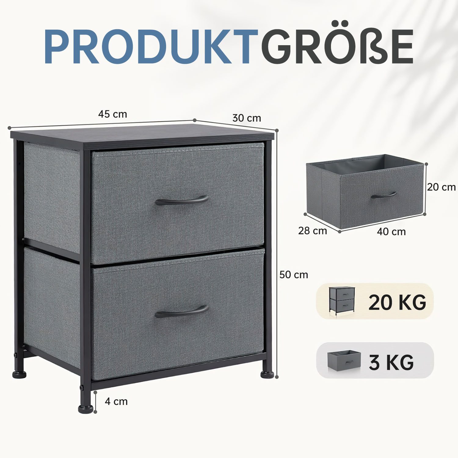 SURFOU Nachttisch 2er Nightstand Kommode Beistelltisch günstig online kaufen