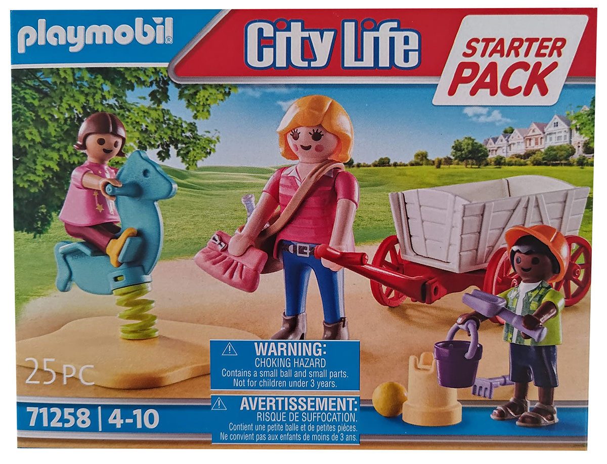Playmobil® Spielfigur Playmobil City Life Erzieherin mit Bollerwagen, 3 Spi günstig online kaufen