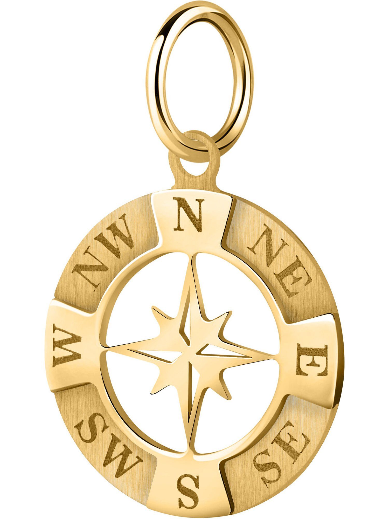 CHRIST Kettenanhänger CHRIST Herren-Anhänger 375er Gelbgold Windrose