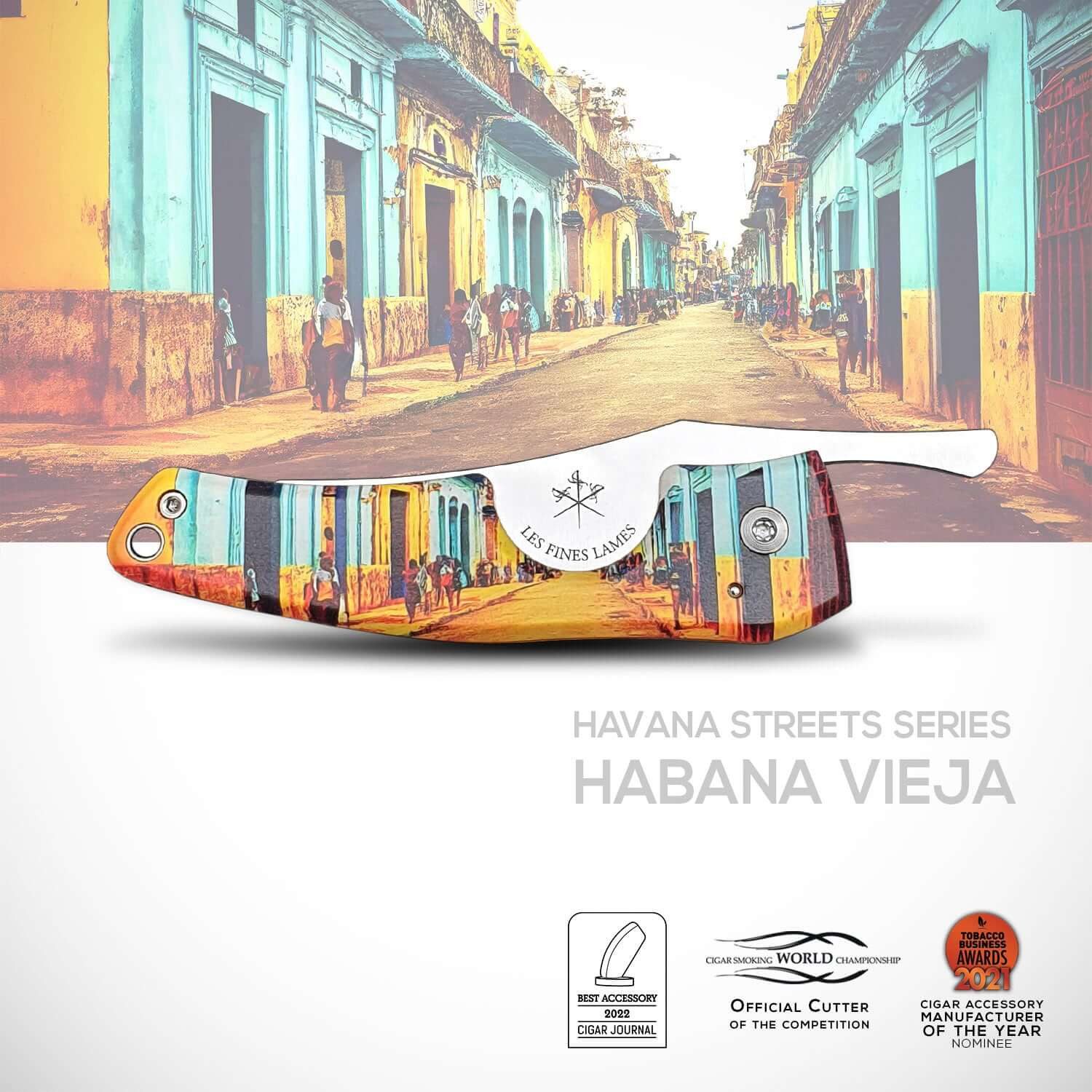 Les Fines Lames France Universalmesser Les Fines Lames Zigarrenschneider LE PETIT HAVANA STREETS Vieja