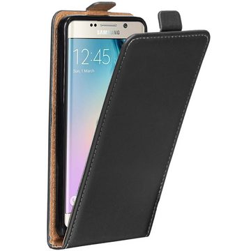 CoolGadget Handyhülle Flip Case Handyhülle für Samsung Galaxy S6 Edge 5,1 Zoll, Hülle Klapphülle Schutzhülle für Samsung S6 Edge Flipstyle Cover