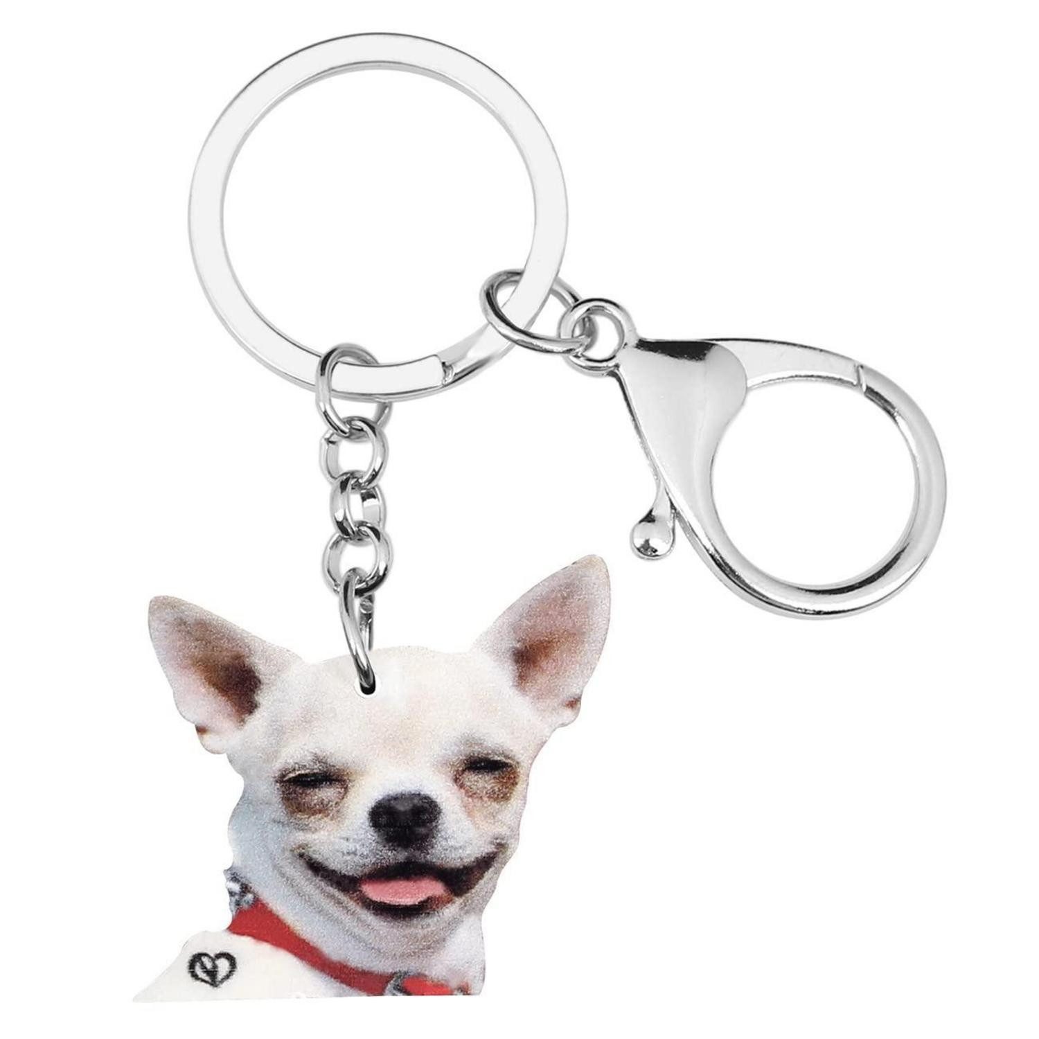 LuxusKollektion Schlüsselanhänger Schlüsselanhänger Chihuahua Acryl Damen