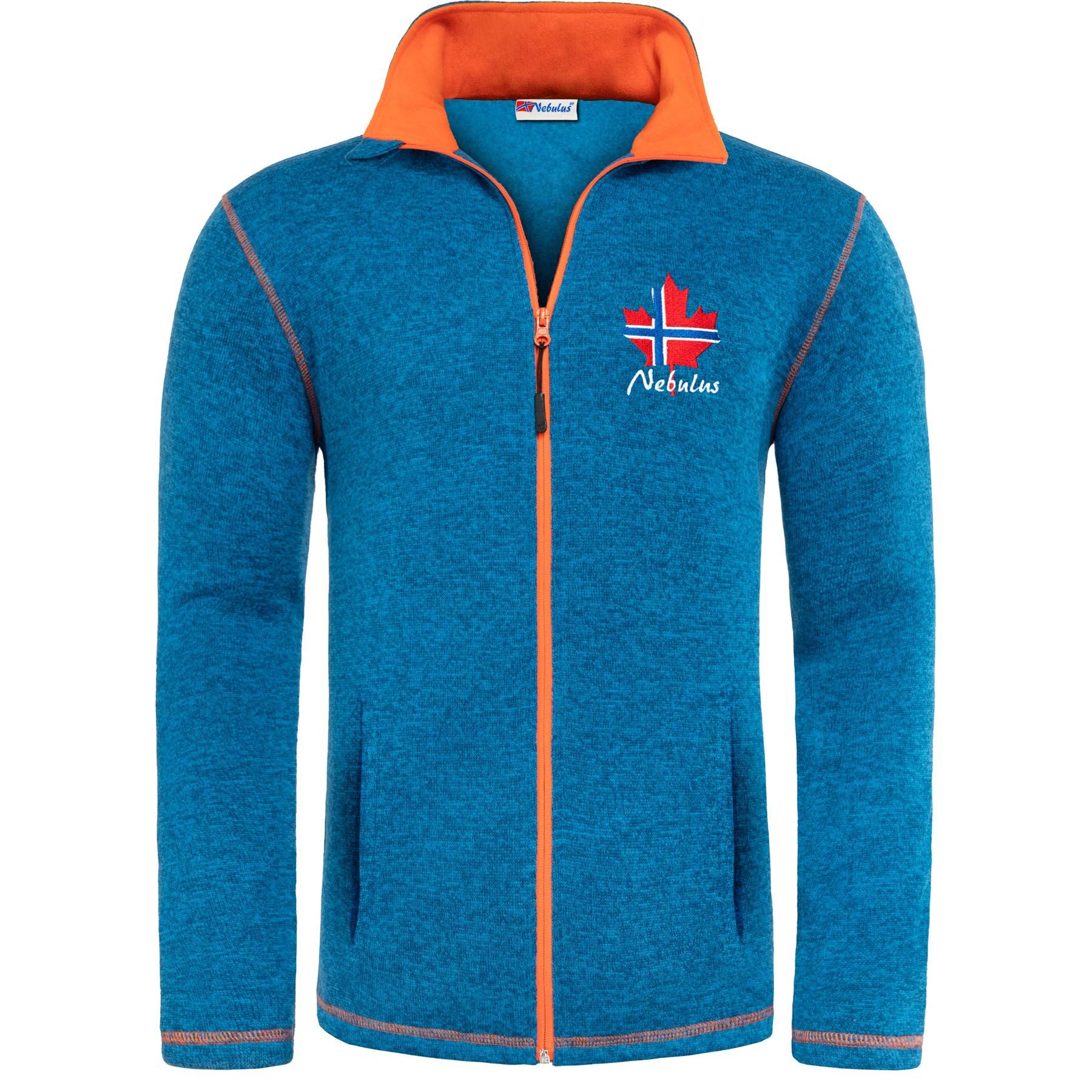 Nebulus Fleecejacke CHIOS, P5179 - Herren, malibu-orange, S günstig online kaufen