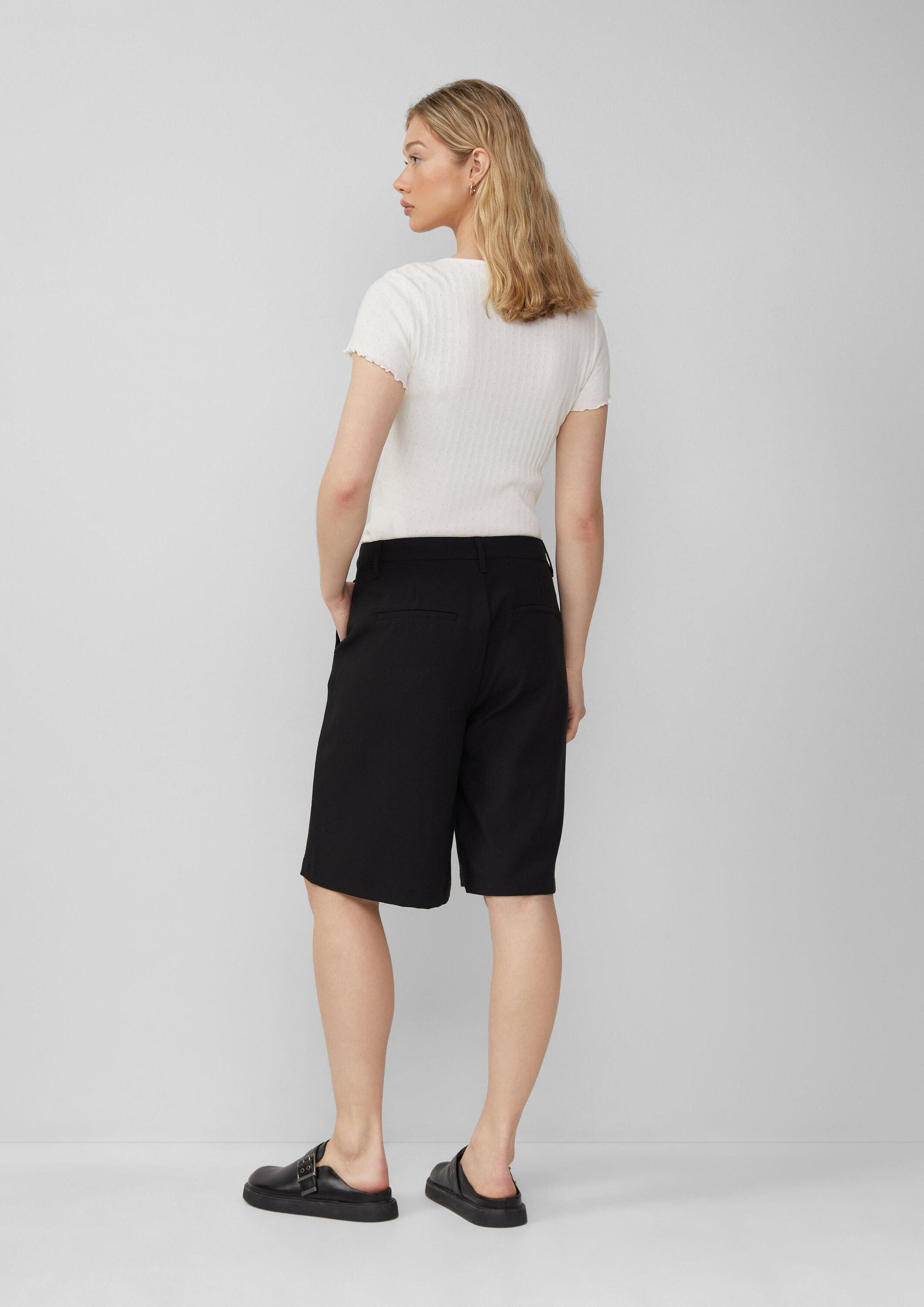QS Shorts Hose Bermuda aus Viskosemix