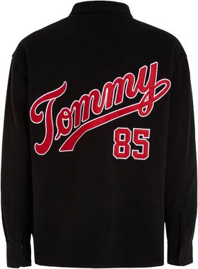 Tommy Jeans Fleecehemd TJM POLAR FLEECE OVERSHIRT mit Logostickereien auf dem Rücken