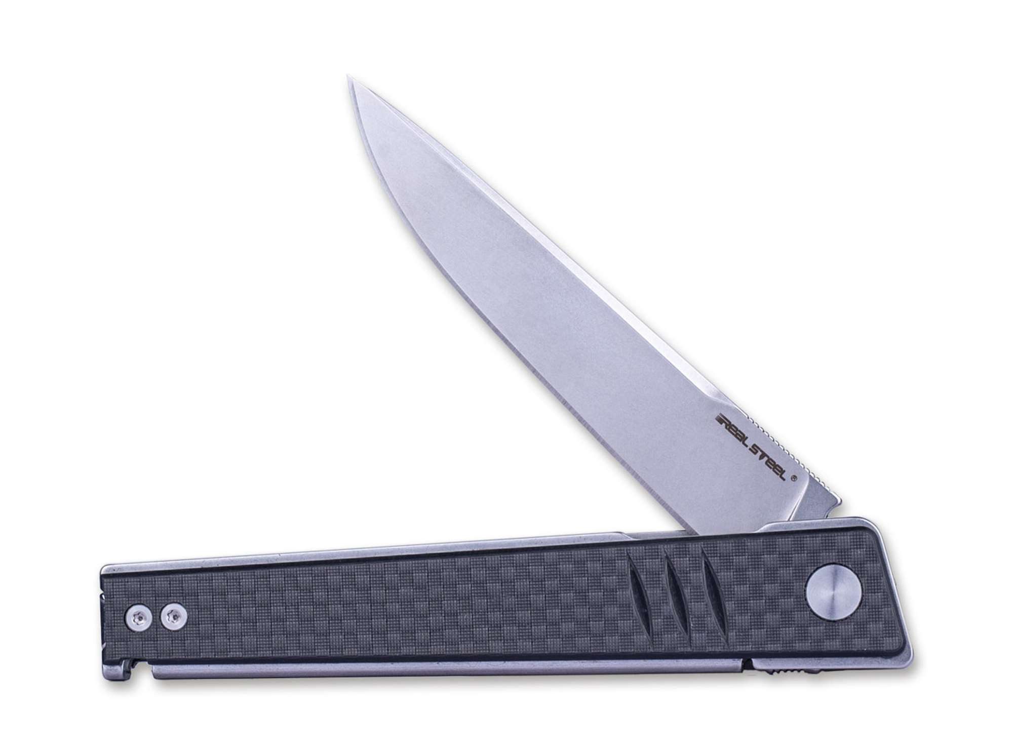 Real Steel Taschenmesser Taschenmesser Kikashi G10 CF Black
