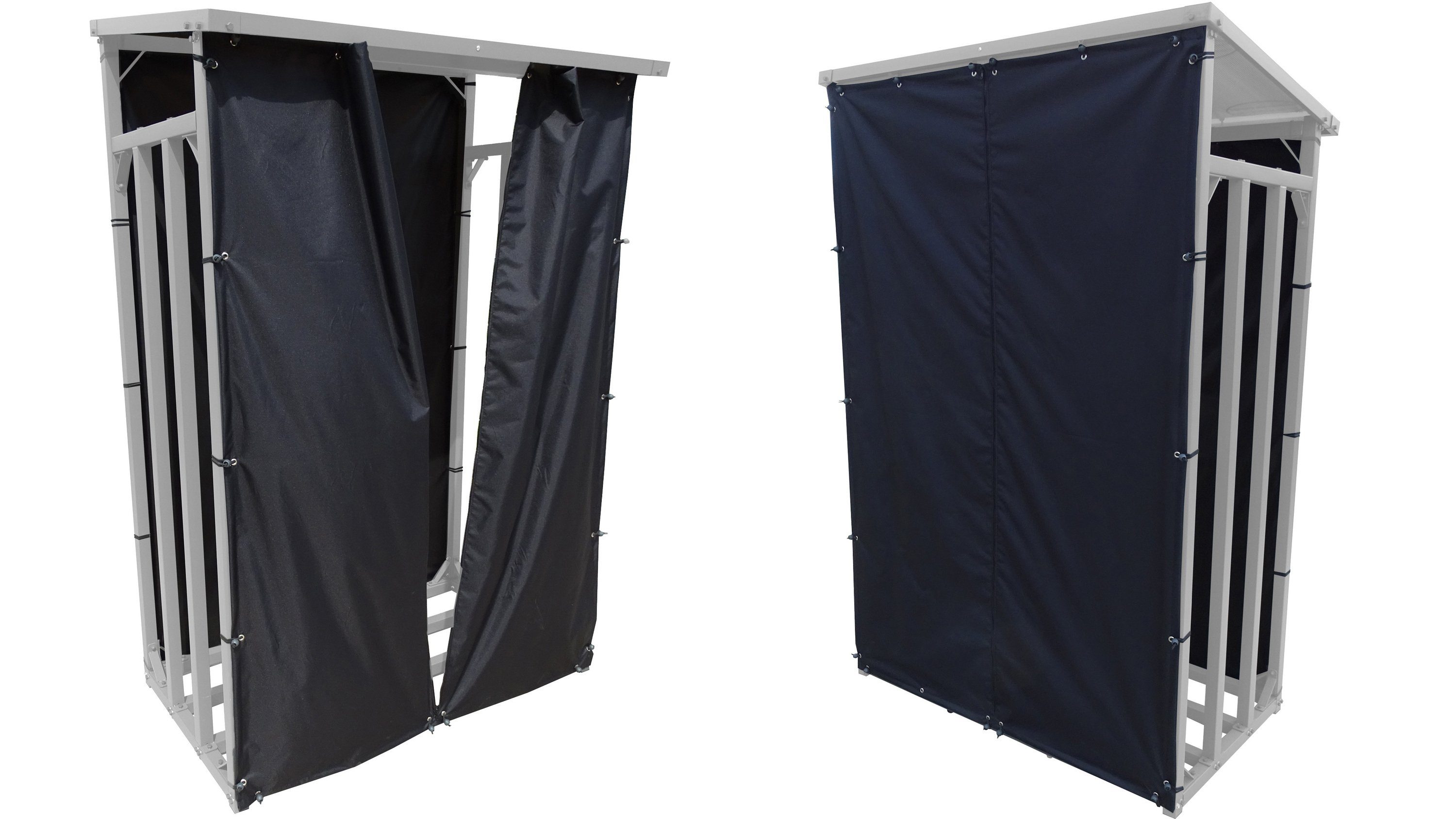 Grasekamp Kaminholzregal Schutzhüllen Set Kaminholzunterstand 130x70x203cm, günstig online kaufen