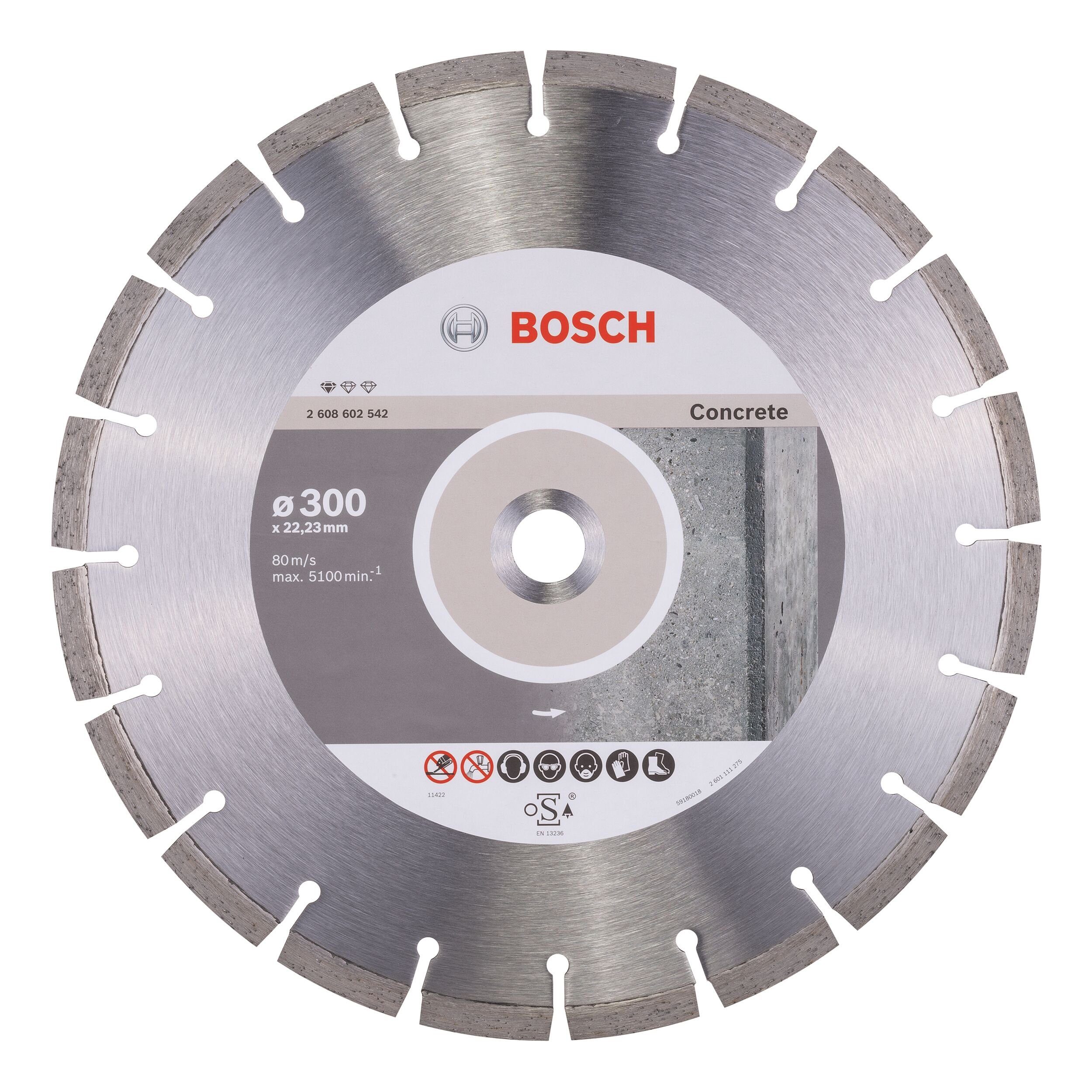 BOSCH Trennscheibe, Ø 300 mm, Standard for Concrete Diamanttrennscheibe - 300 x 22,23 x 3,1 x 10