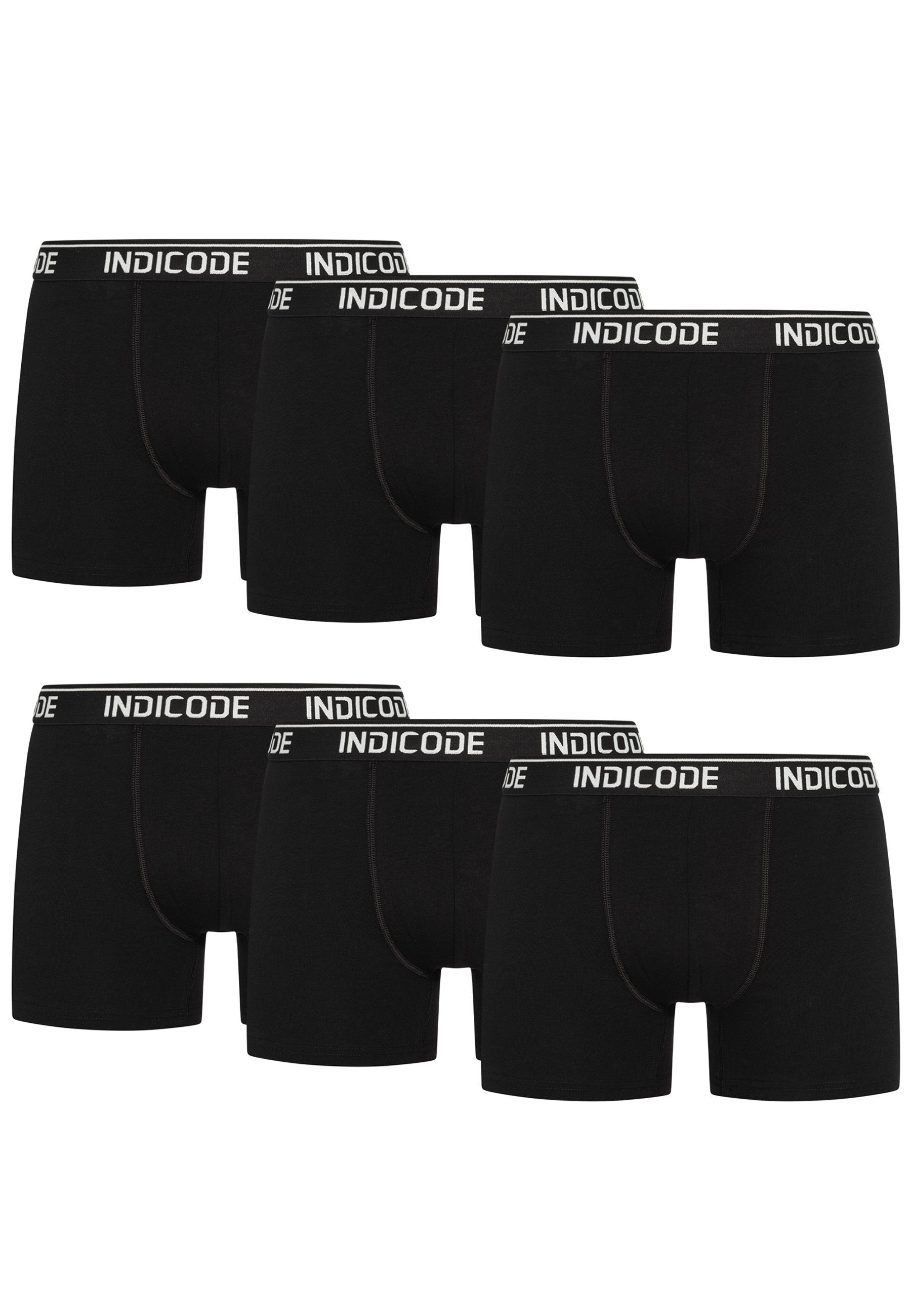 Indicode Boxershorts Herren INMilano Boxer Shorts Herrenshorts 6er Pack günstig online kaufen