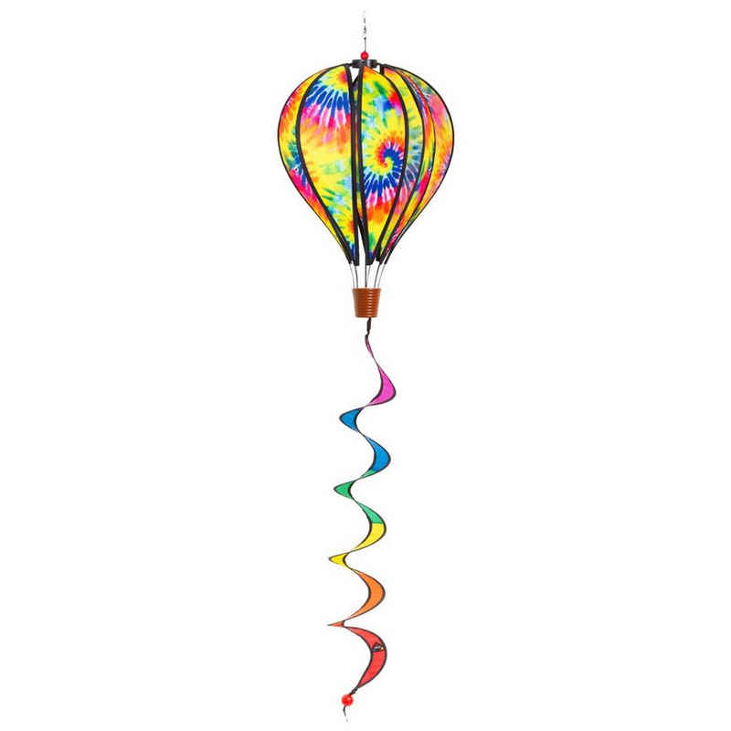 HQ Windspiel Windspiel Heißluftballon HQ Hot Air Balloon Twist Tie Dye Windsack, ohne Montage, leicht drehend, schönes Windspiel
