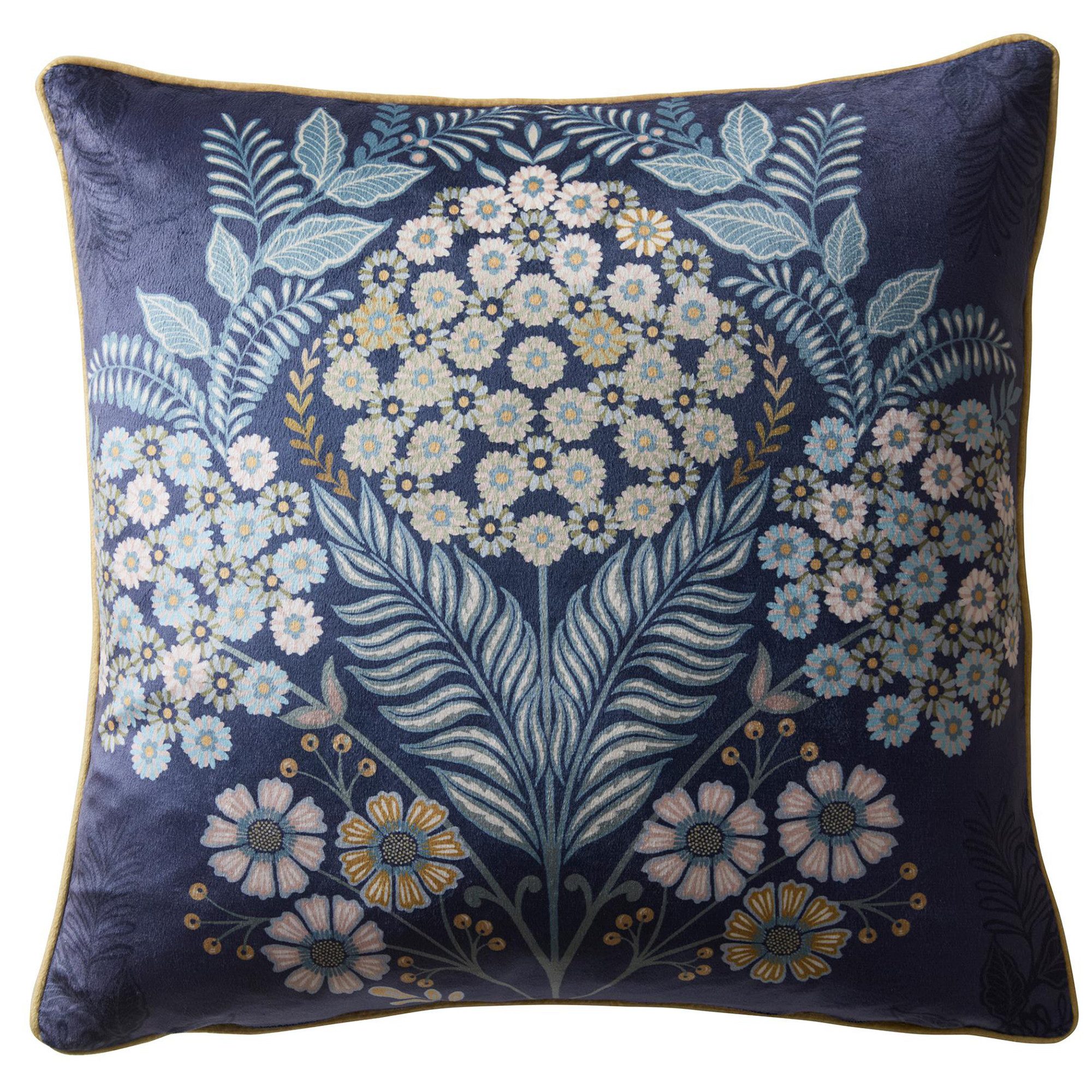 Appletree Heritage Dekokissen Evelina, Dekokissen aus samtig weichem Stoff Kissenbezug ohne Füllung 43x43 cm