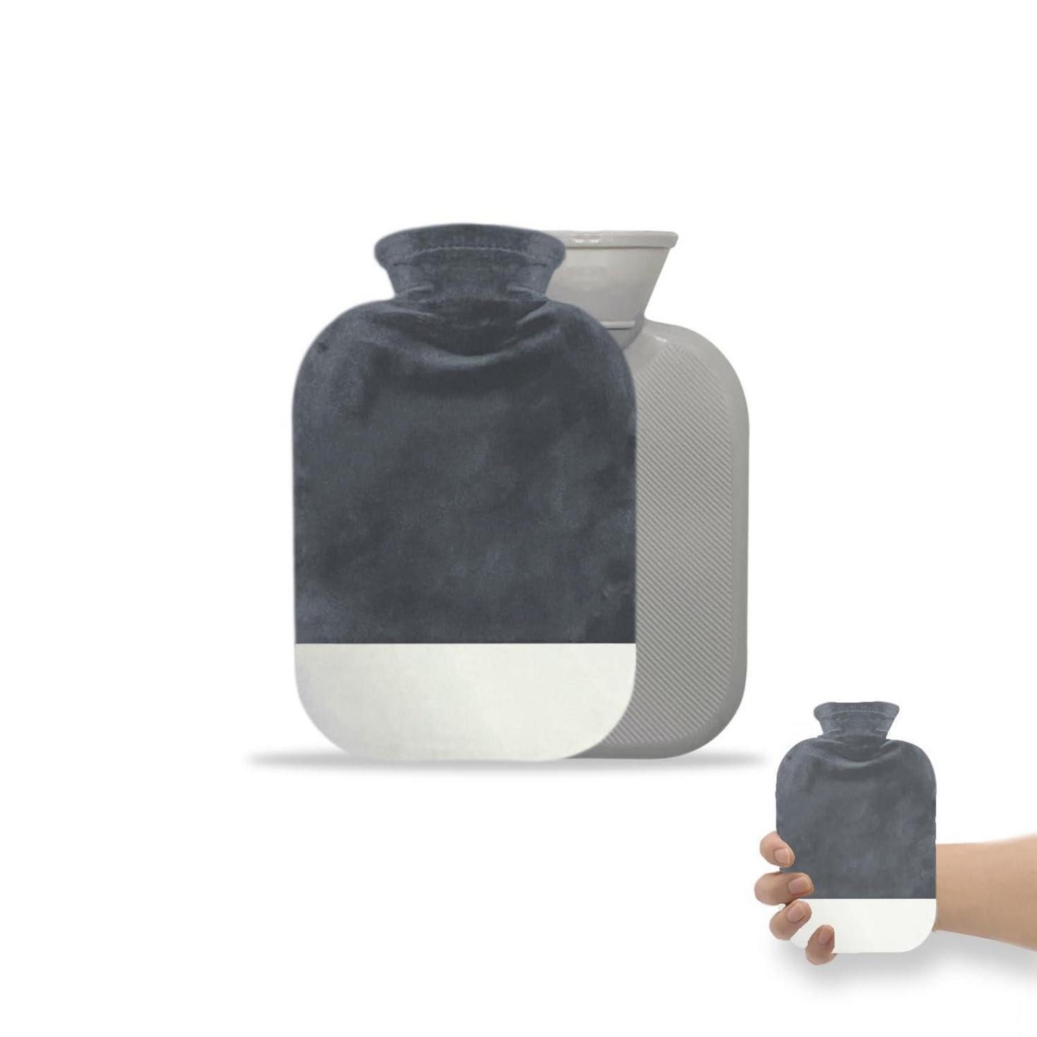 LuxusKollektion Nacken-Wärmflasche Mini Wärmflasche 500ML Dark Gray
