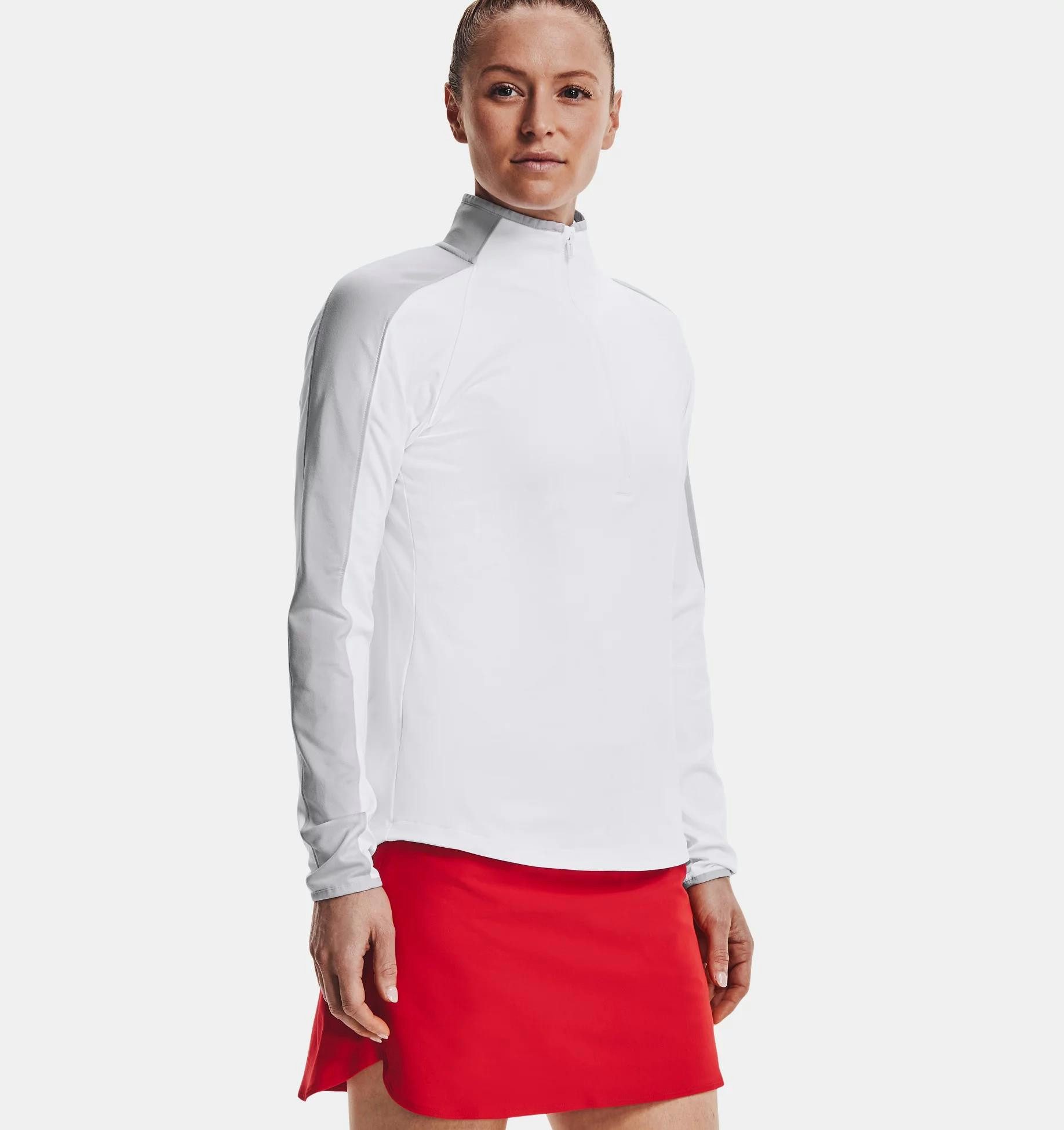 Under Armour® Sweatjacke Under Armour Golf Layer Storm Midlayer Halfzip Damen Weiß
