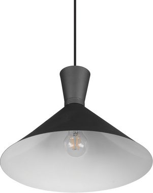 TRIO Leuchten Pendelleuchte Enzo, ohne Leuchtmittel, warmweiß - kaltweiß, Hängelampe 1-flammig, E27 max 28W (exkl), höhenverstellbar, Ø 35cm