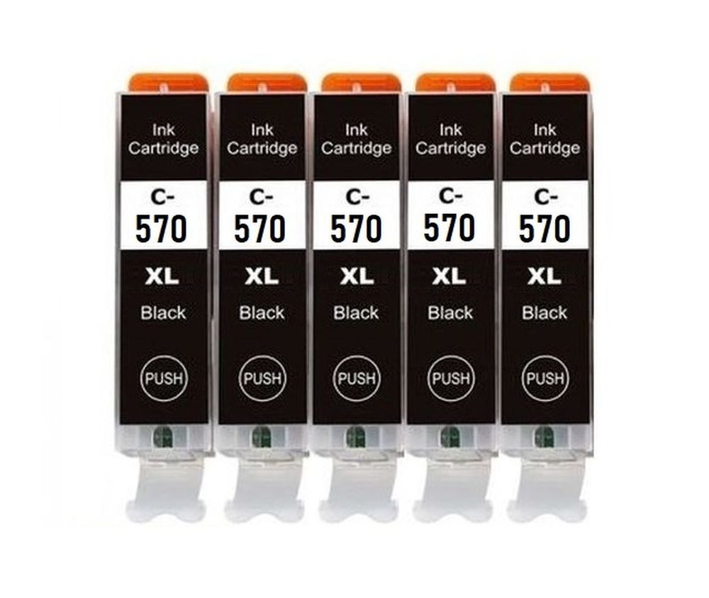 inkpro 5 x Druckerpatrone kompatibel mit Canon PGI-570 & CLI-571 Tintenpatrone (für Pixma MG5750, MG5751, MG5752, MG5753, MG6850, MG6851, MG6852, MG6853, MG7750, MG7751, MG7752, MG7753, TS5050, TS5051, TS5053, TS5055, TS6050, TS6051, TS6052, TS8050, TS8051, TS8052, TS8053, TS9050, TS9055, XL Füllmengen: PGI-570XL = 22 ml, CLI-571XL alle Farben = je 13 ml)