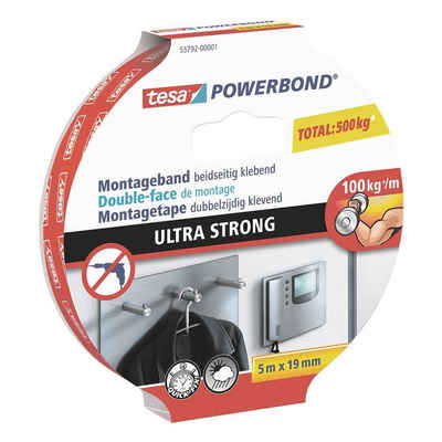 tesa Doppelklebeband Powerbond® ULTRA STRONG 19 mm, für den Innen- / Außenbereich