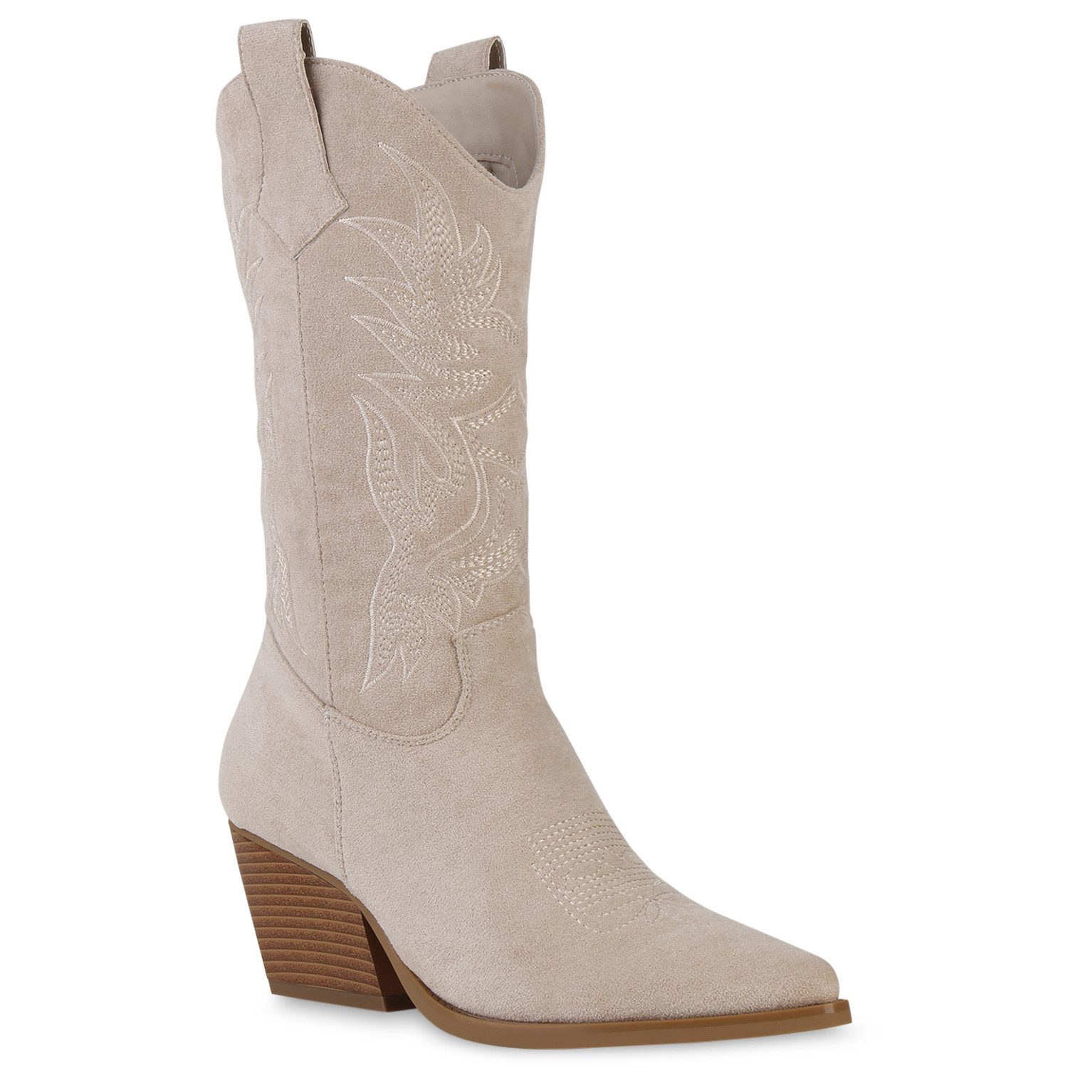 VAN HILL 840142 Cowboystiefel Bequeme Schuhe