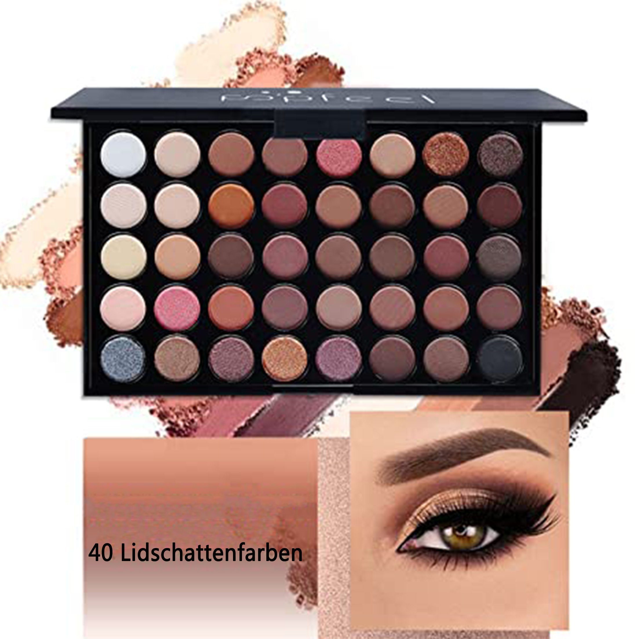 KINSI Make-up Set Make-up Set für Mädchen & Anfänger - All-in-One Schmink-Set, 24-tlg., 24-teiliges set, inkl. Eyeliner, Lidschatten & Lippenstift
