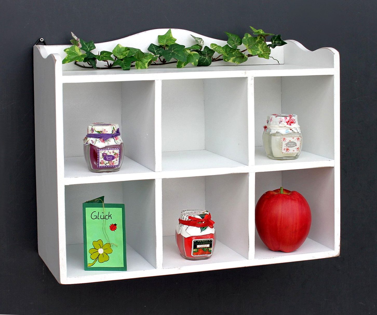 DanDiBo Wandregal Setzkasten 12020 Regal 40 cm Vintage Shabby Landhaus Küch günstig online kaufen