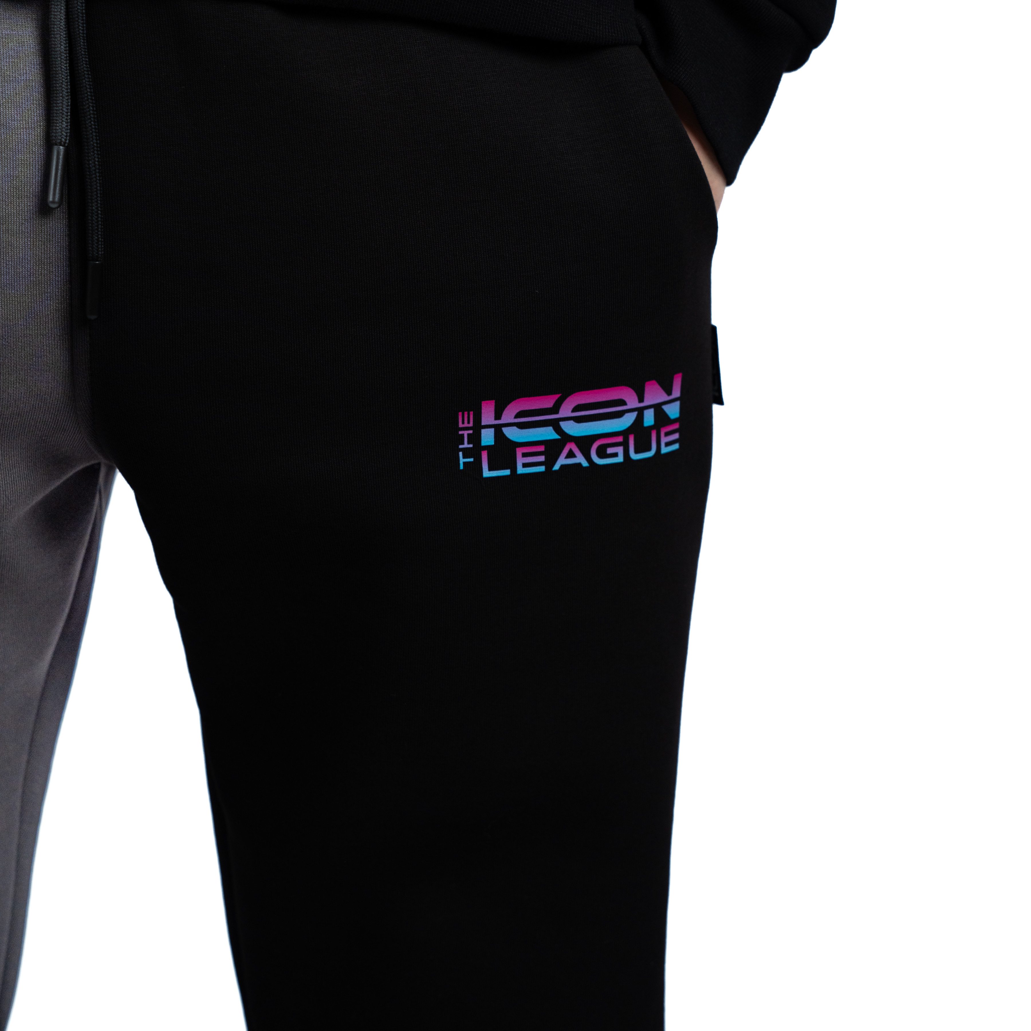 THE ICON LEAGUE Jogginghose Trainingshose für Herren Damen und Jugendliche (1er Set, 1x Hose) Elastischer Bund mit Kordelzug und gerippten Beinabschlüssen