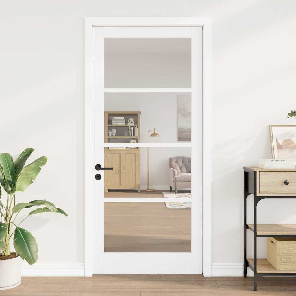 vidaXL Haustür Interior Tür ORKDAL Weiß grundiert 93 x 211 cm (1-St)