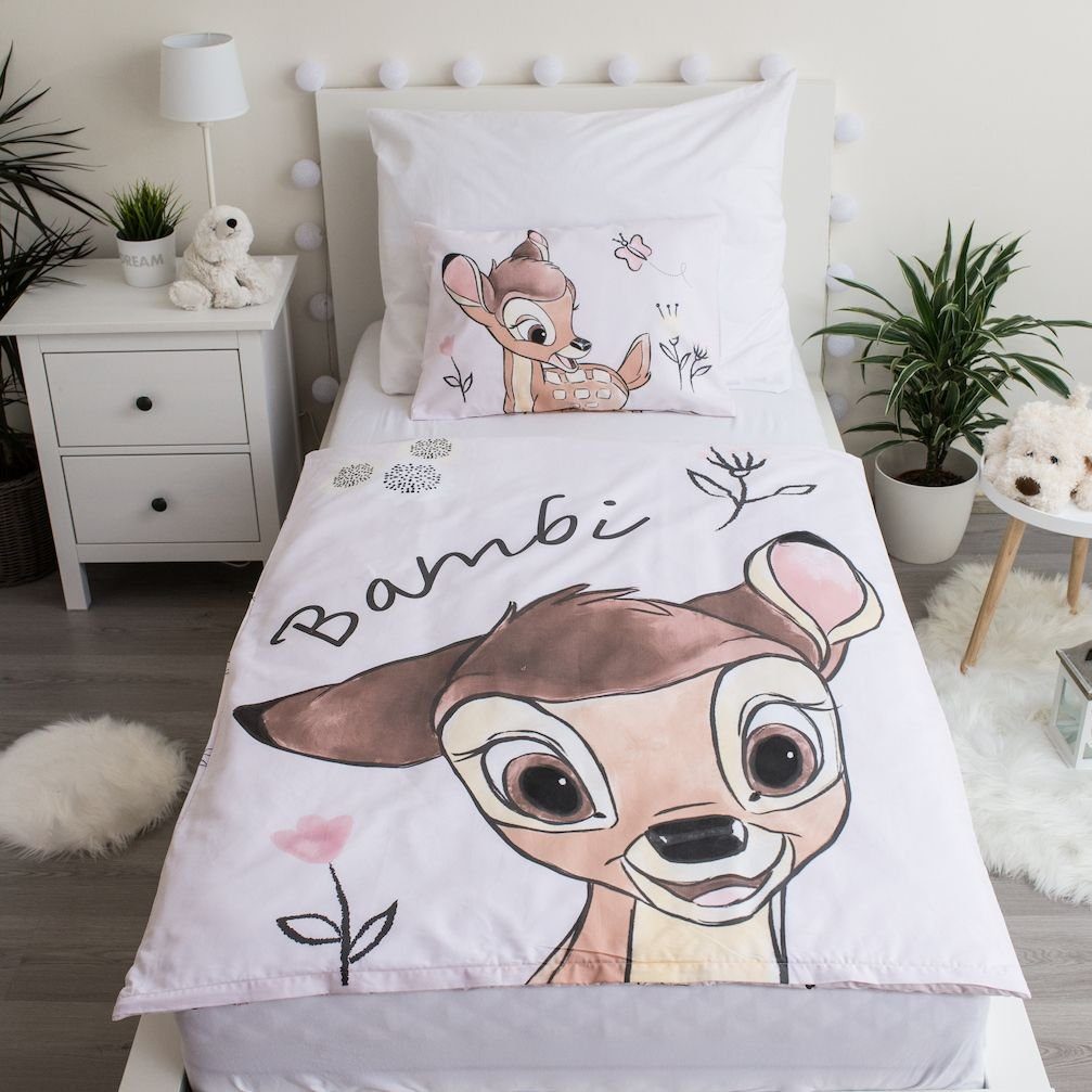 Babybettwäsche »Disney Bambi Baby Bettwäsche Kopfkissen Bettdecke«, Disney  Baby, Renforcé