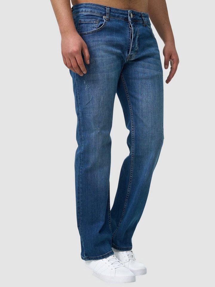 John Kayna Regular-fit-Jeans Herren Jeans Regular Fit Denim Jeanshose  Herrenjeans Designer Herrenho (Jeanshose Designerjeans Bootcut, 1-tlg)  Freizeit,Casual
