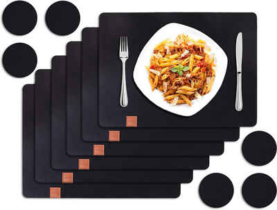 Platzset, 6er Tischset mit Platzdeckchen für Teller und Untersetzer, Vamoa
