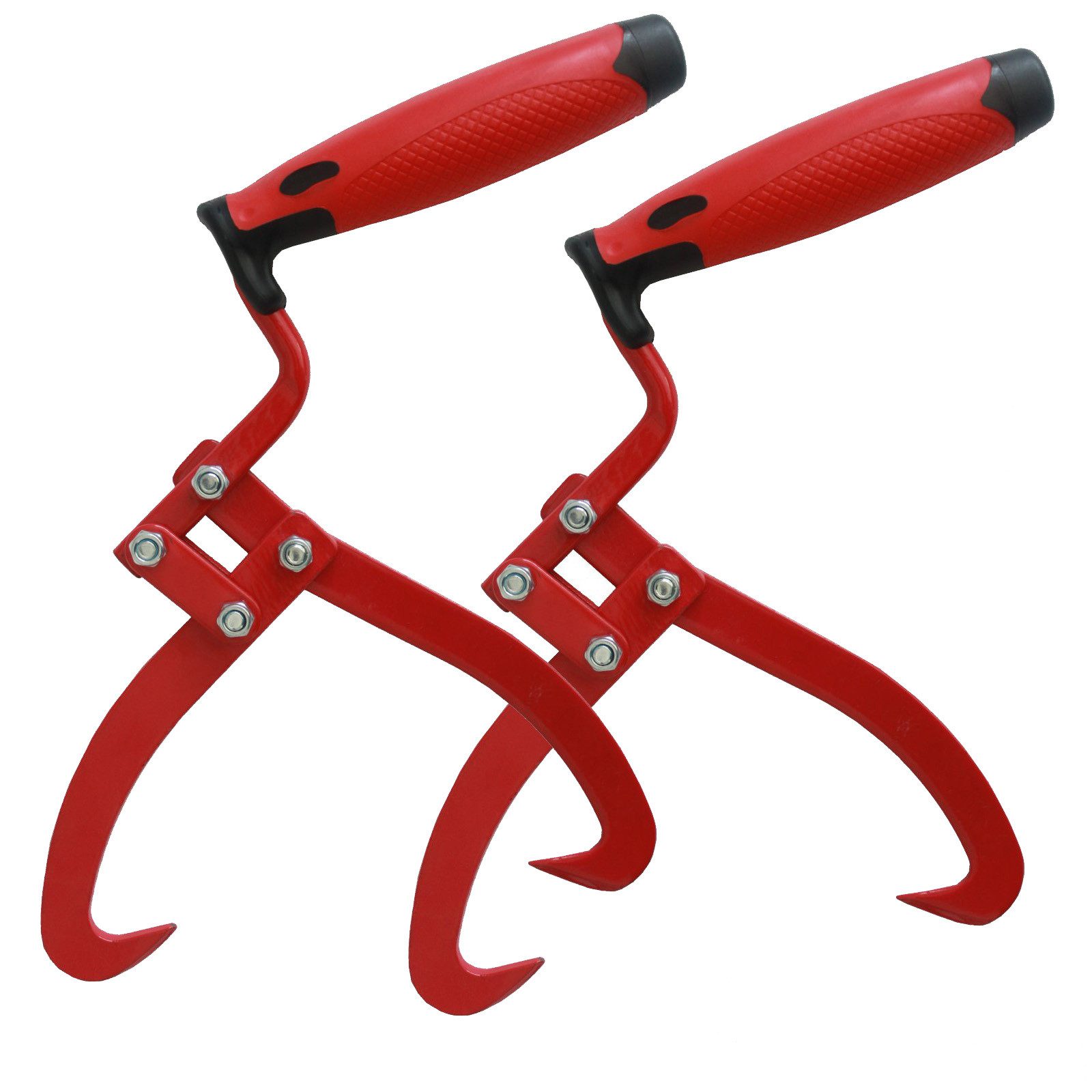 TRUTZHOLM Handpackzange 2x Packzange Handhebehaken Sappie Holzgreifer Forstzange Ergonomisch, Öffnungsweite max. 18 cm, Set, 2-tlg.], ohne tiefes bücken