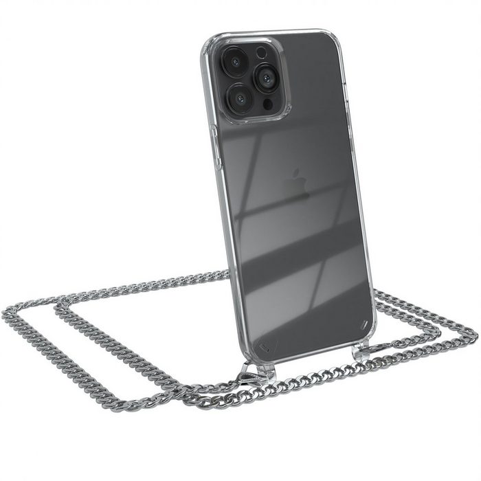 EAZY CASE Handykette 2in1 Metallkette für Apple iPhone 13 Pro Max 6 7 Zoll