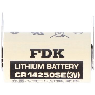 Sanyo Sanyo Lithium Batterie CR14250 SE 1/2AA, IEC CR14250, 3er Print, Rast Batterie, (3,0 V)