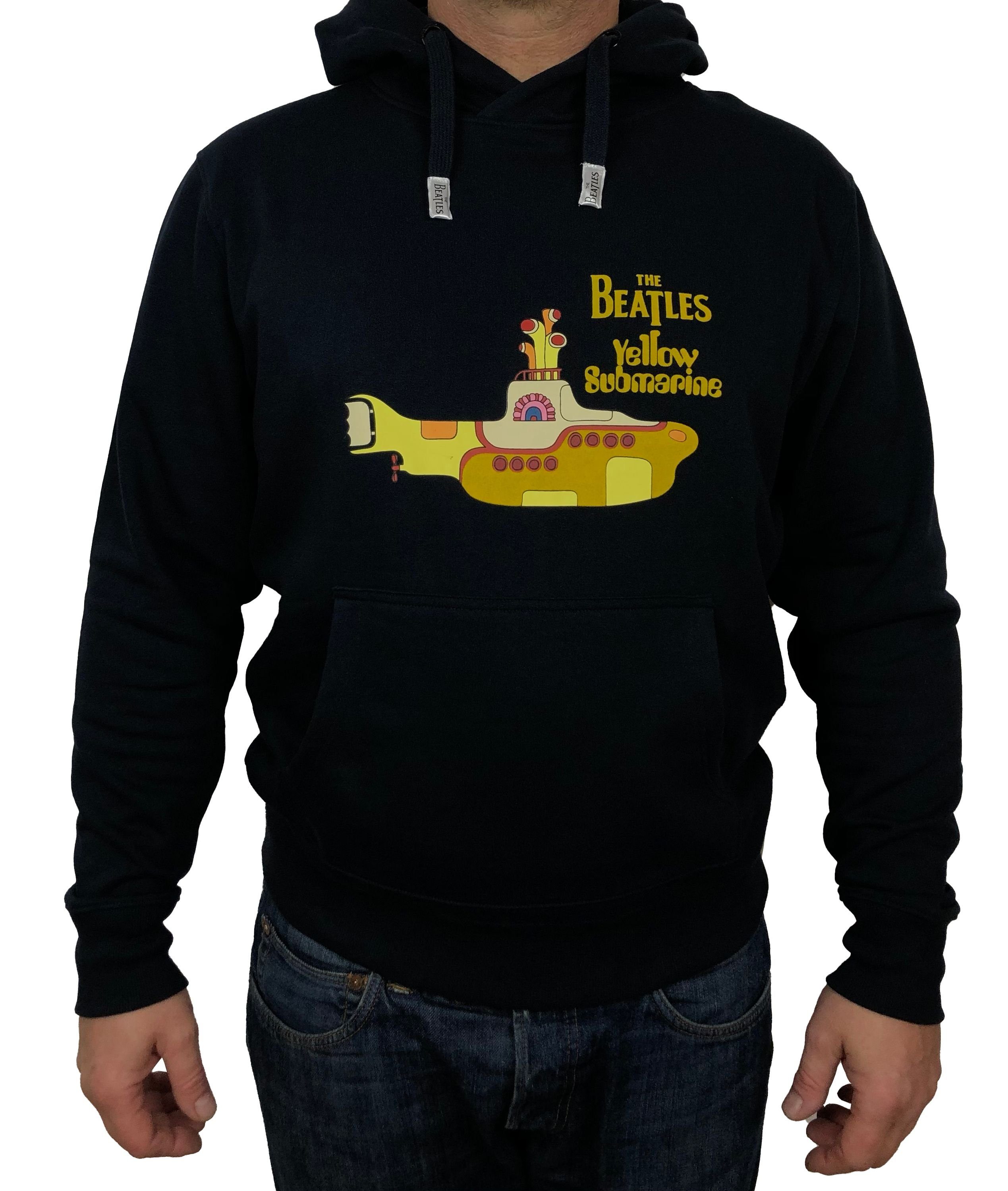 The Beatles Kapuzensweatshirt Beatles, Hoodie, "Yellow Submarine", Navy, Herren (Stück, 1-tlg., Stück) mit Frontprint