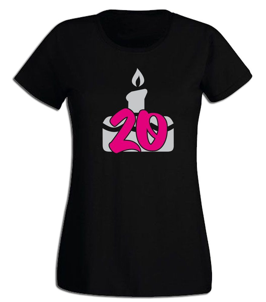 Ggraphics TShirt »Damen TShirt 20 Geburtstagstorte« zum 20ten
