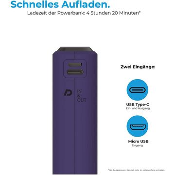Realpower Powerbank PD+ Powerbank, Rapid Charge, Power Delivery, USB Type C Port, 2 x USB Anschluss