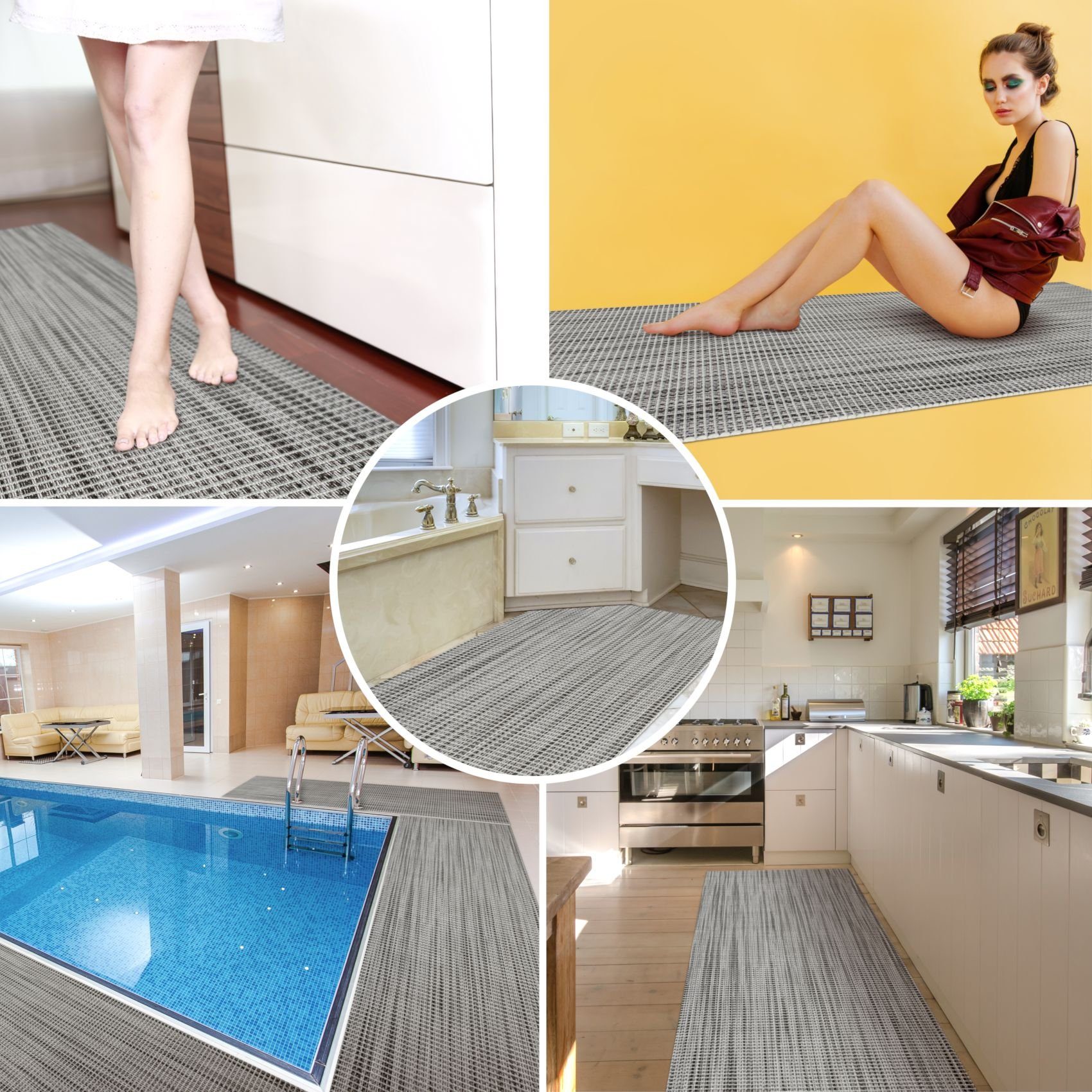 ANRO Schaum-Badematte Antirutschmatte Weichschaummatte Badezimmer Entspannu günstig online kaufen