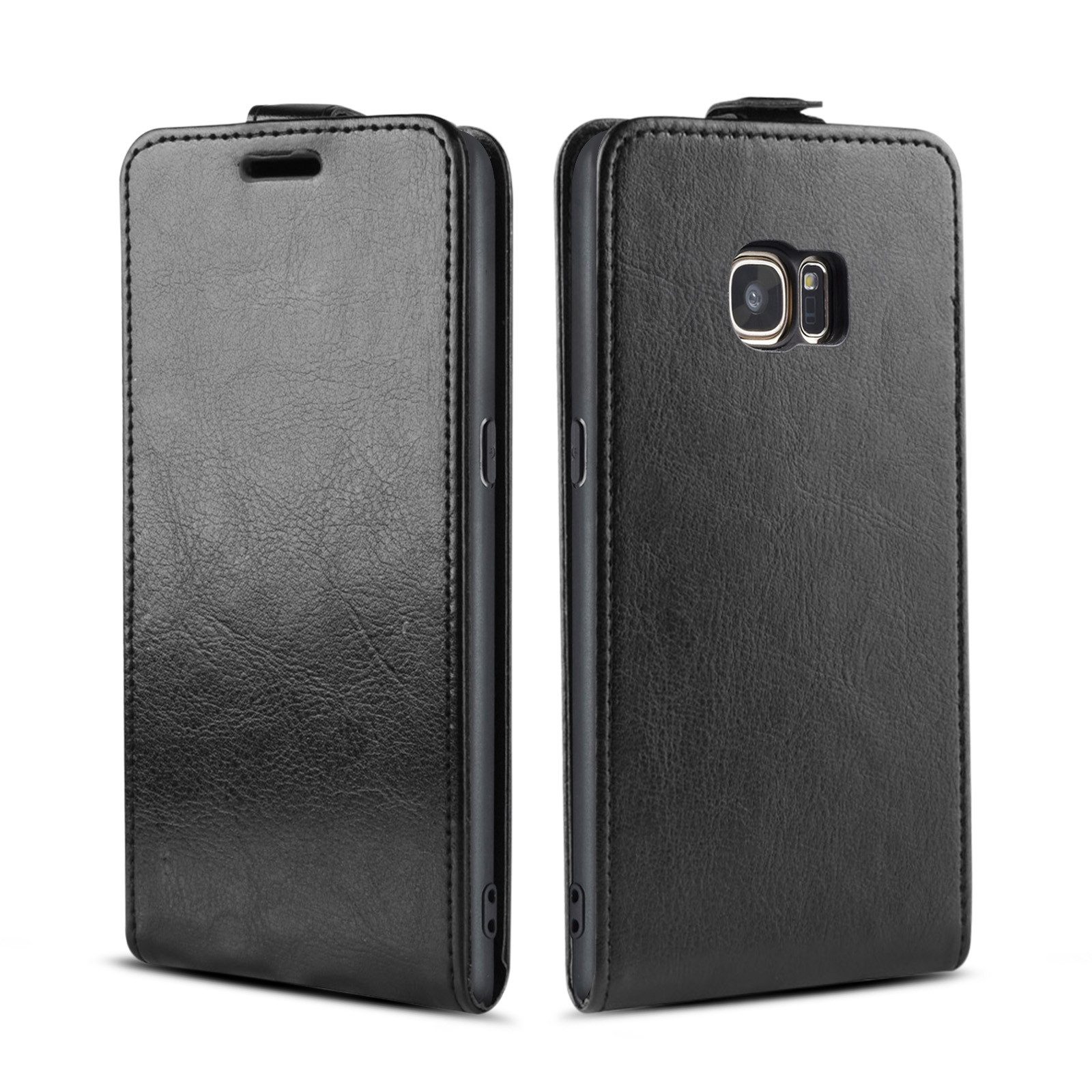 Tec-Expert Handyhülle Klapp Hülle für Samsung Galaxy S7 edge 5.5 Zoll, 5.5", Tasche Klapphülle Case mit Kartenfach Fliphülle vertikal