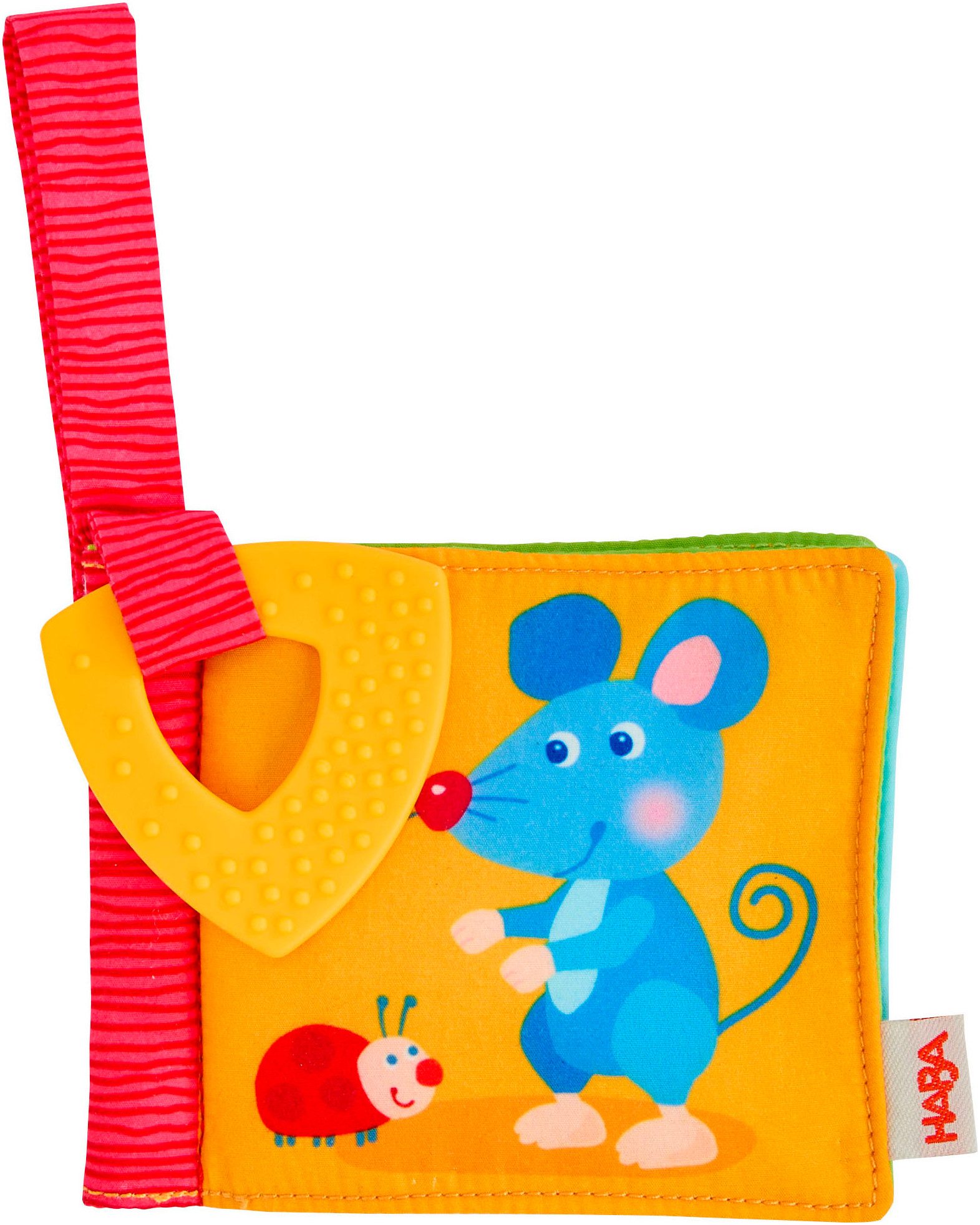 Haba Greifspielzeug Buggybuch Tierfreunde, mit Beißelement