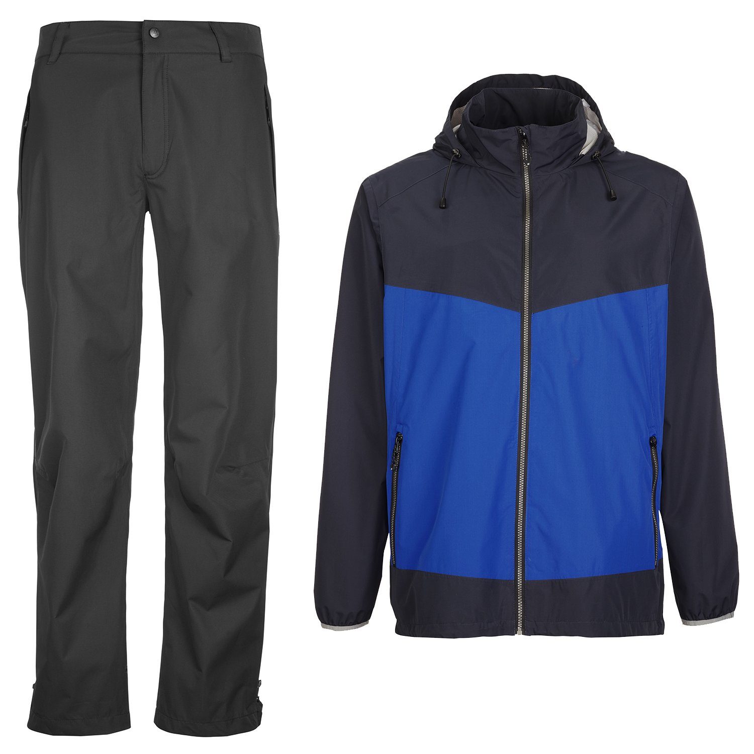 Killtec Regenanzug Golfanzug blau / schwarz Jacke + Hose