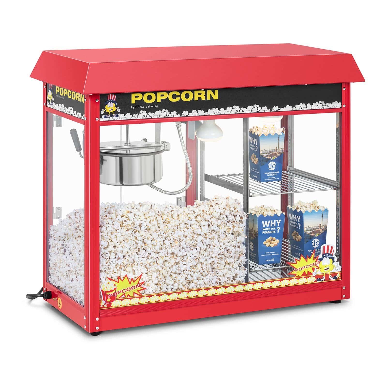 Royal Catering Popcornmaschine Popcornmaschine Popcornmaker Popcornautomat 1700W 5kg/h beheizte | Popcornmaschinen