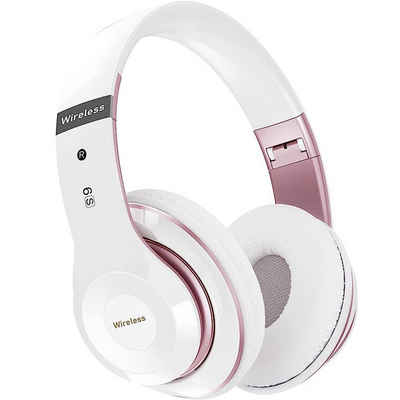 autolock Bluetooth Over-Ear-Kopfhörer 40 Std Spielzeit Wireless Faltbare Over-Ear-Kopfhörer (mit 6 EQ Modi Eingebautem HD-Mikrofon Headset Stereo Kopfhörer)