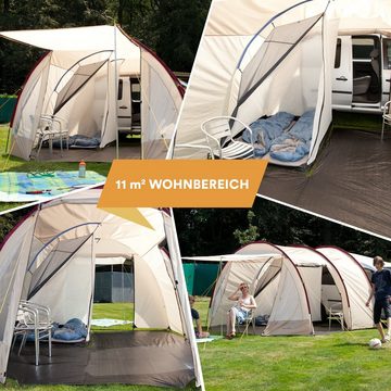 Skandika Buszelt Camper Tramp Vorzelt für 2 Personen, Personen: 2, Freistehend mit Schlafkabine für 2 Personen