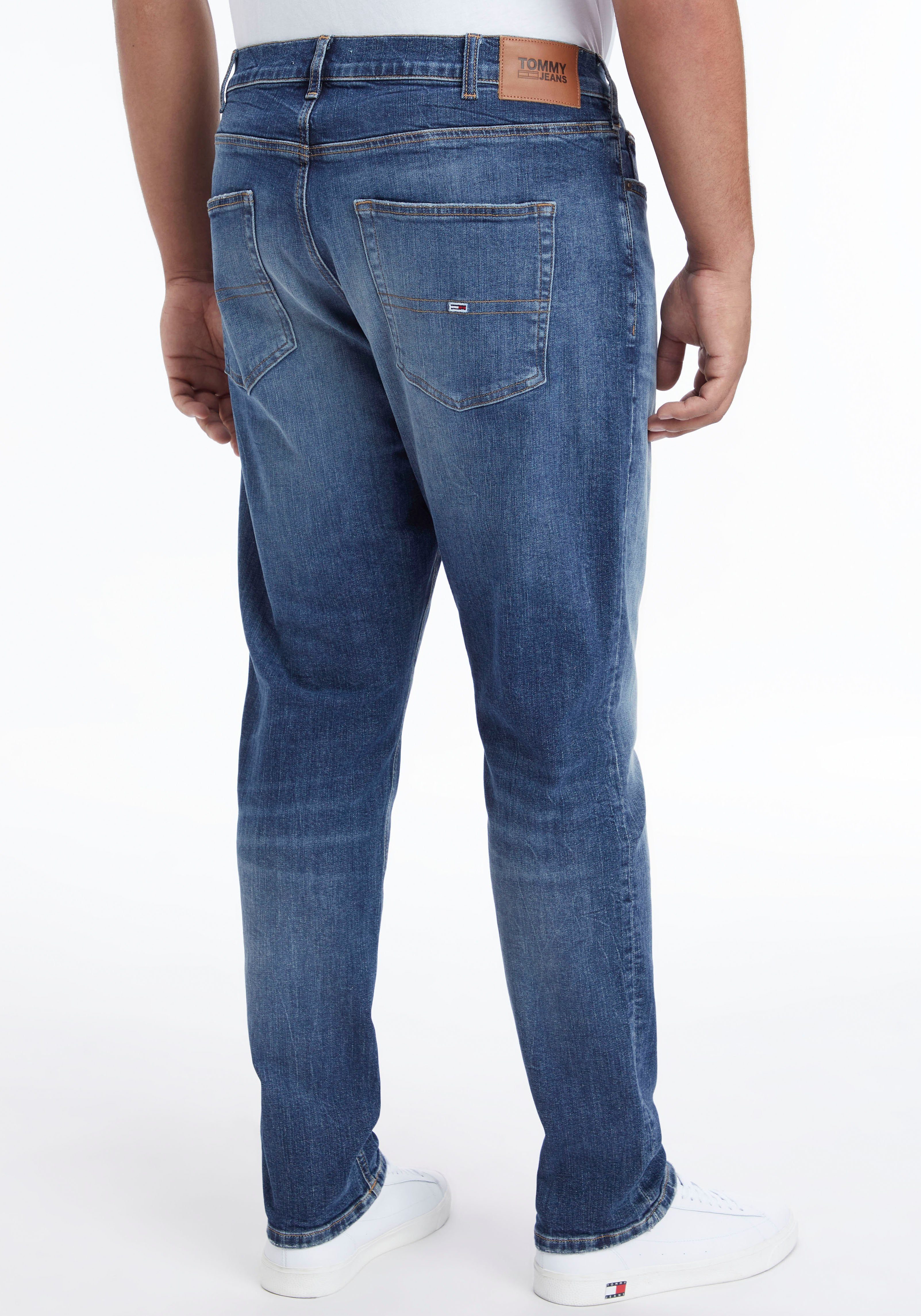 denim CE Plus Tommy dark Jeans Slim-fit-Jeans SCANTON mit PLUS Tommy Nieten Jeans