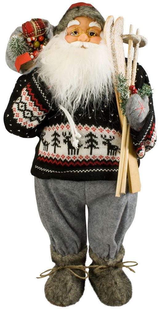 Weihnachtsmann Weihnachtsmann Santa Clause Nils 60cm Weihnachten Skier Adventsdeko