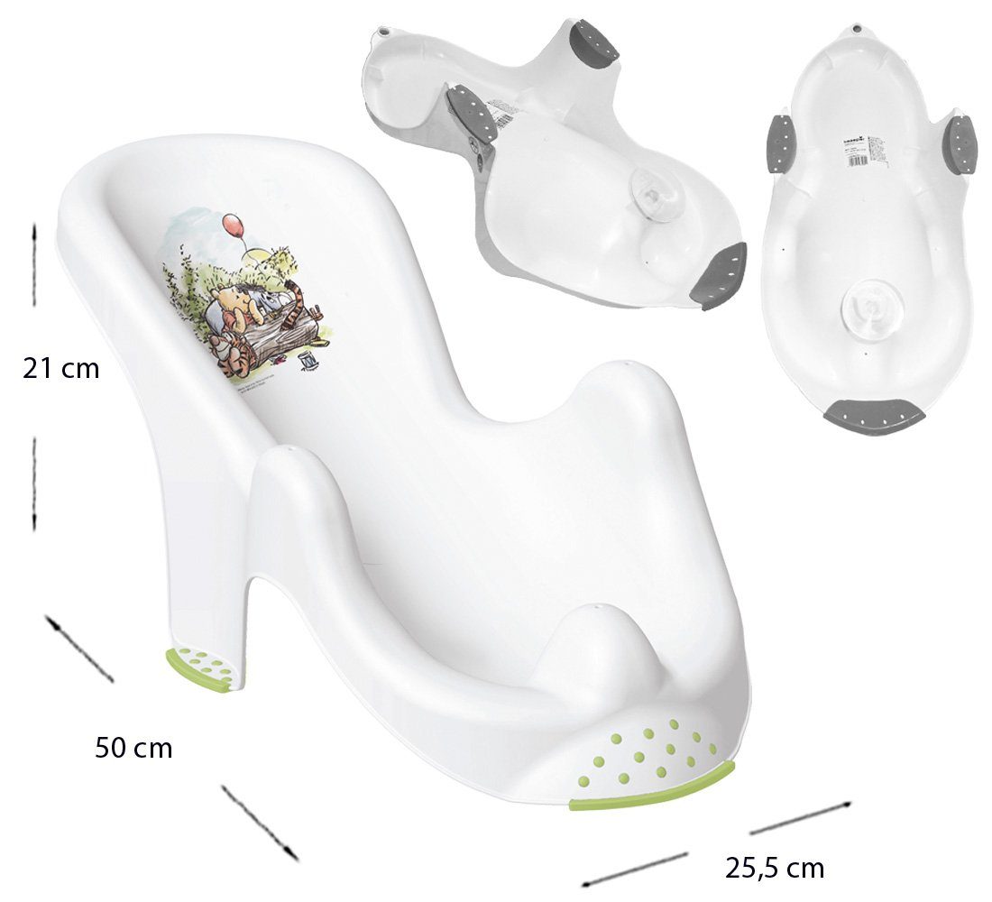 Premium-Set), Europe Ständer** + Babybadewanne (Made – Winnie Gestell + in Sitz Wanne, **Wanne + - Pooh Teile 2 Top-Innovativ Grau Set the Babybadeset