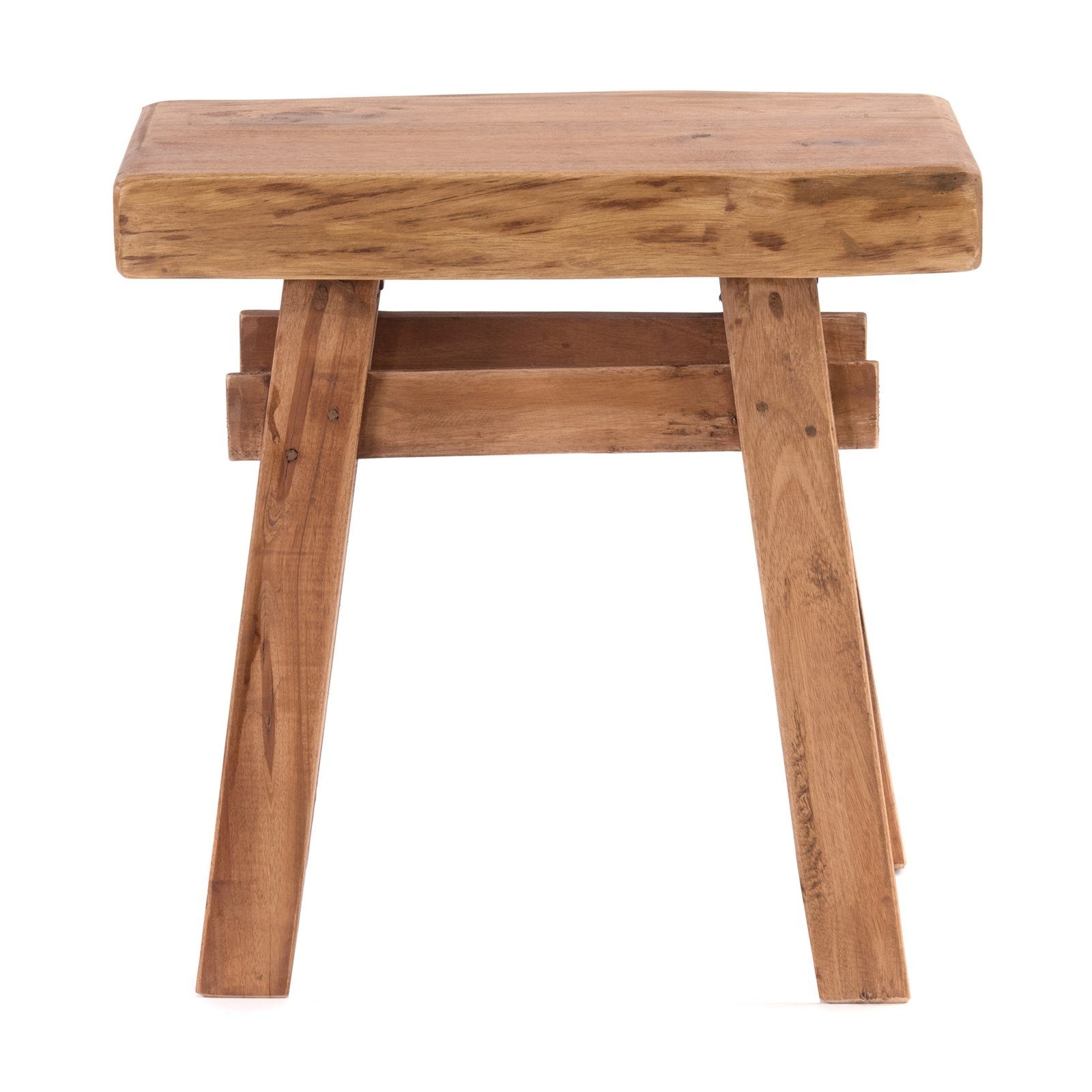 DESIGN DELIGHTS Hocker HOLZ HOCKER "VINTAGE 40", Hartholz, 43x45cm(HxB), Si günstig online kaufen