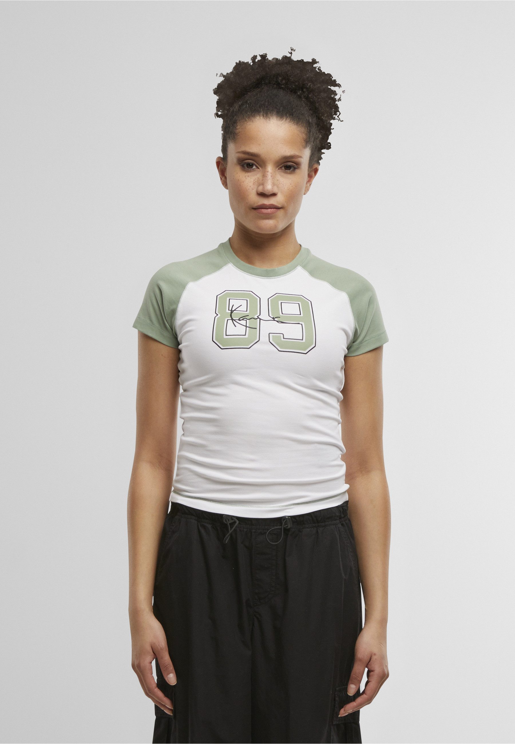 Karl Kani T-Shirt Karl Kani Signature Print Tiny Raglan T-Shirt (1-tlg)