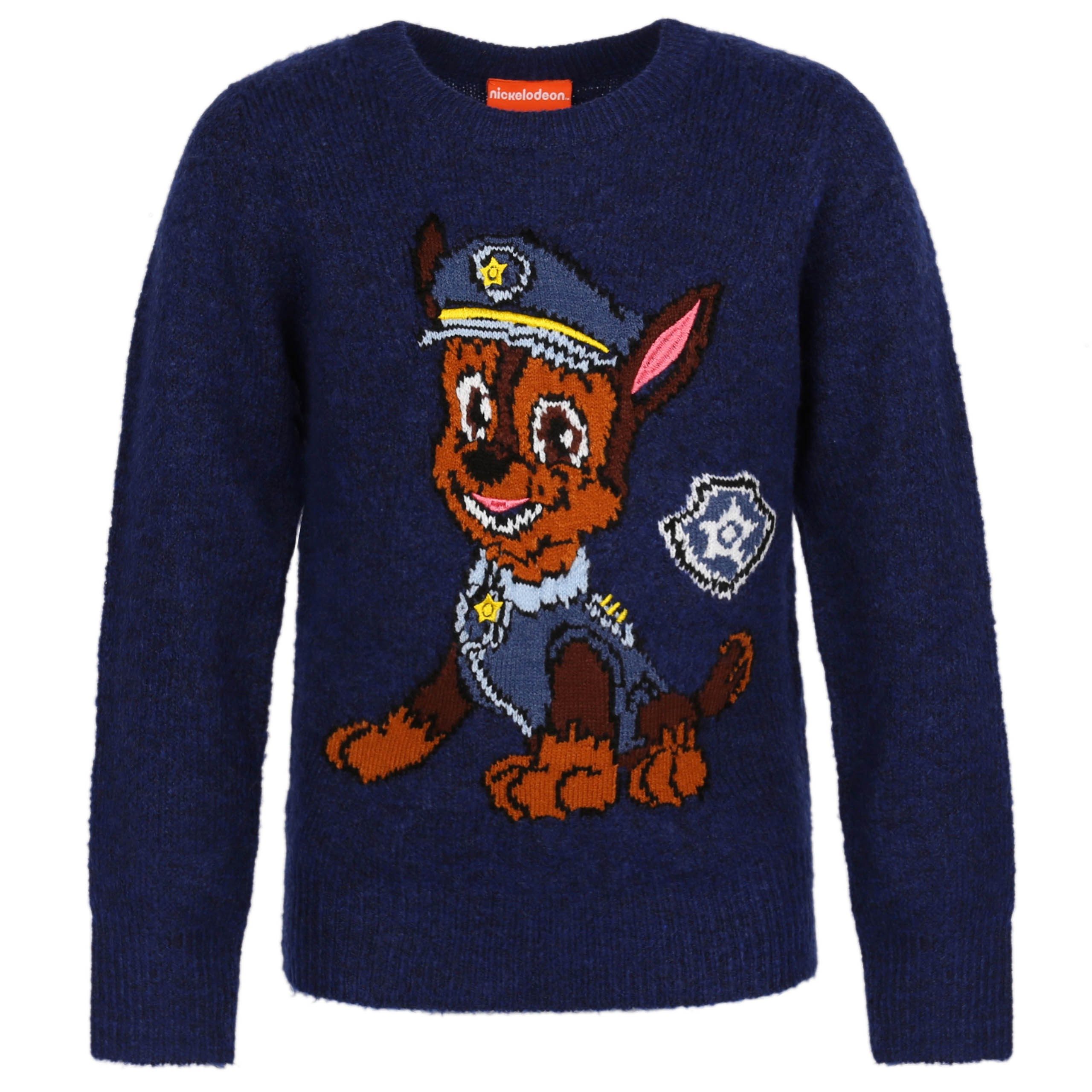 Longpullover Paw Patrol Chase Marineblauer Pullover für Jungen 7-8 Jahre