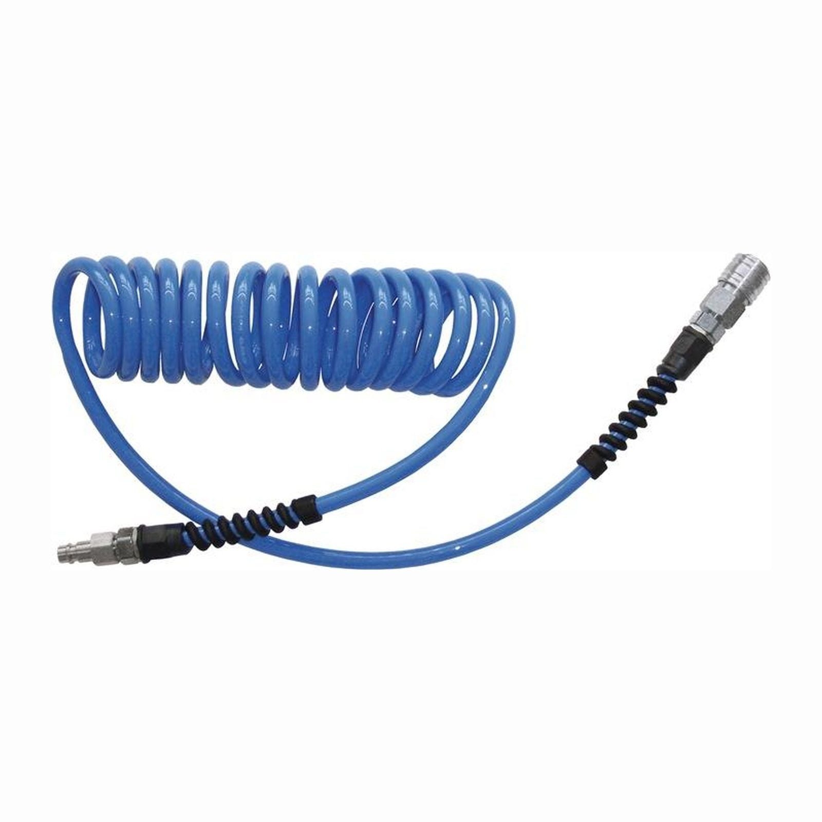 EWO Druckluftschlauch EWO Spiralschlauchset Innen-Ø 8 mm Außen-Ø 12 mm Länge 10 m Kupplung D